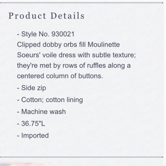 ANTHRO Galaxy Of Dots Dress by Moulinette Soeurs - Picture 4 of 8